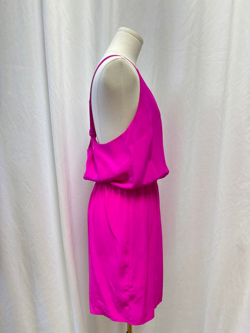 Amanda Uprichard Bright Pink Mini Dress