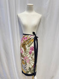 Ferragamo Silk Leopard and Floral Scarf