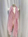 Leggiadro Pink Chevron Woven Scarf