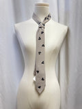 Brunello Cucinelli Beige Embellished Silk Tie