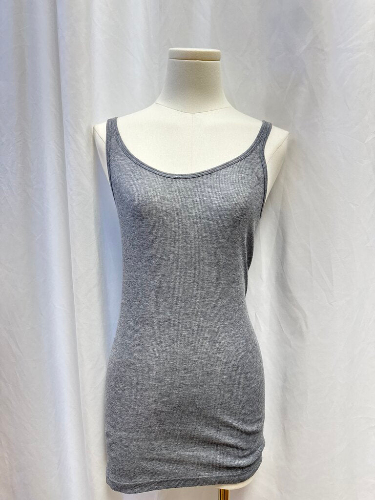 Vince Grey Ribbed Tank
