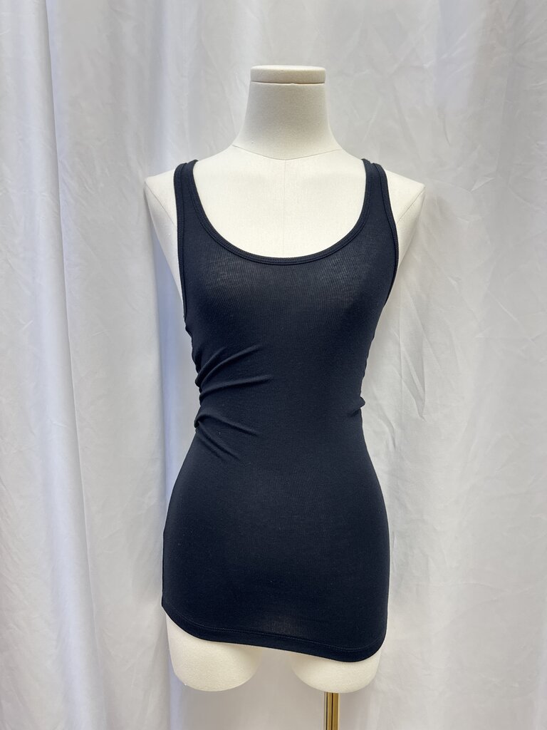 ATM Black Ribbed Tank