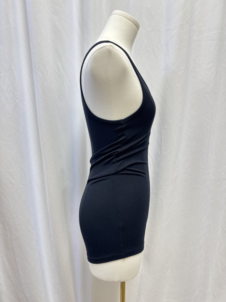 ATM Black Ribbed Tank