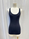 Vince Black Ribbed Tank