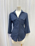 James Perse Blue Button Up