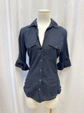 James Perse Black Button Up