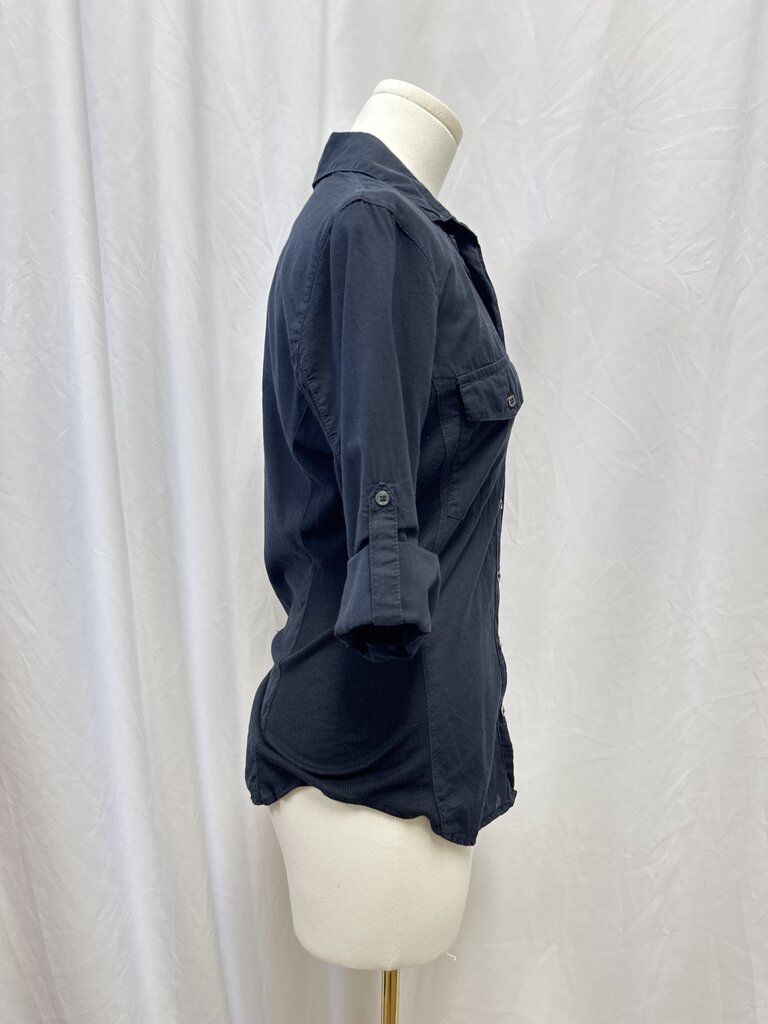 James Perse Black Button Up