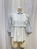 Zadig & Voltaire Light Blue Pin Tuck Blouse