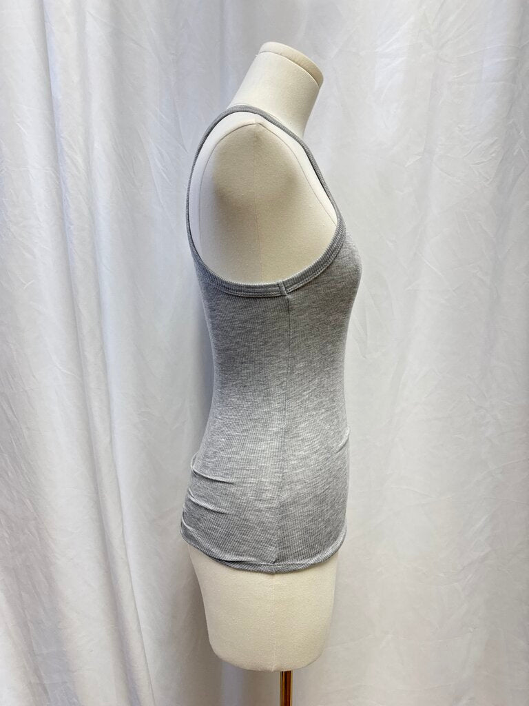LNA Grey Ribbed Tank