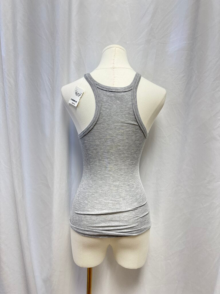 LNA Grey Ribbed Tank