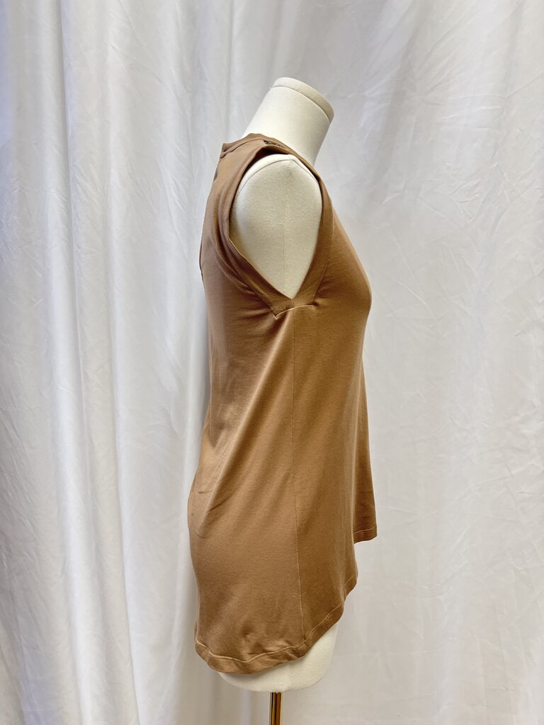 Brunello Cucinelli Brown Embellished Tank