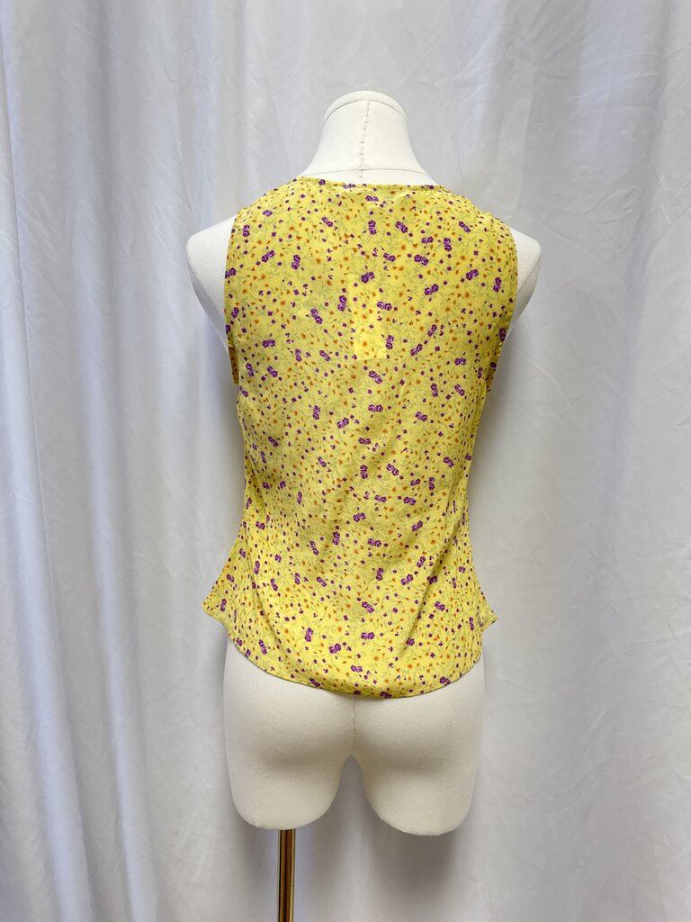 Favorite Daughter Yellow Floral Prairie Top NWT