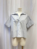 Julia Amory French Blue Cuffed Button Up