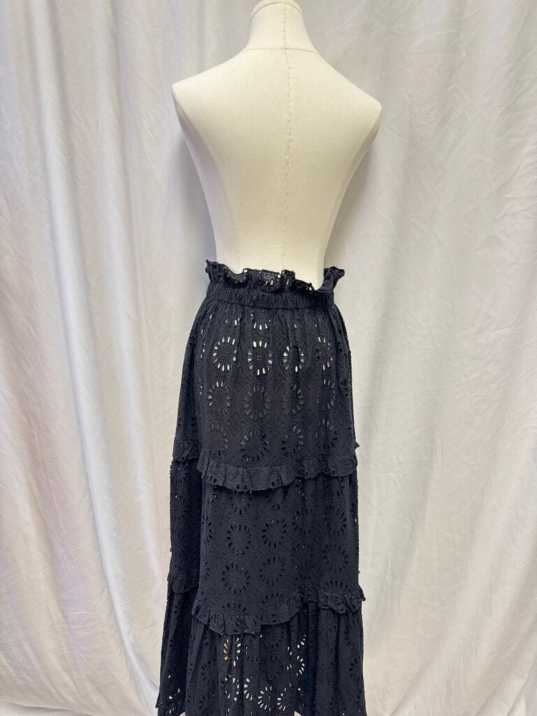 Tuckernuck Black Eyelet Maxi Skirt