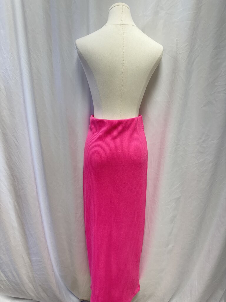 Show Me Your Mumu Pink Ribbed Maxi Skirt