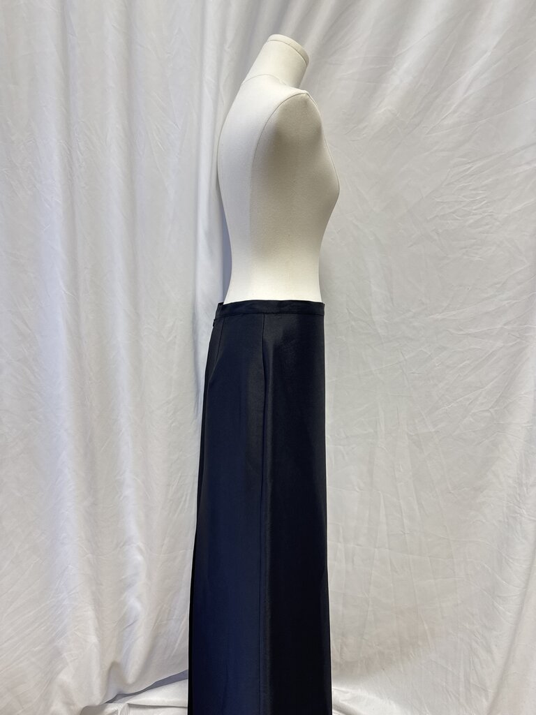 Sachin & Babi Black Sateen Evening Maxi Skirt NWT