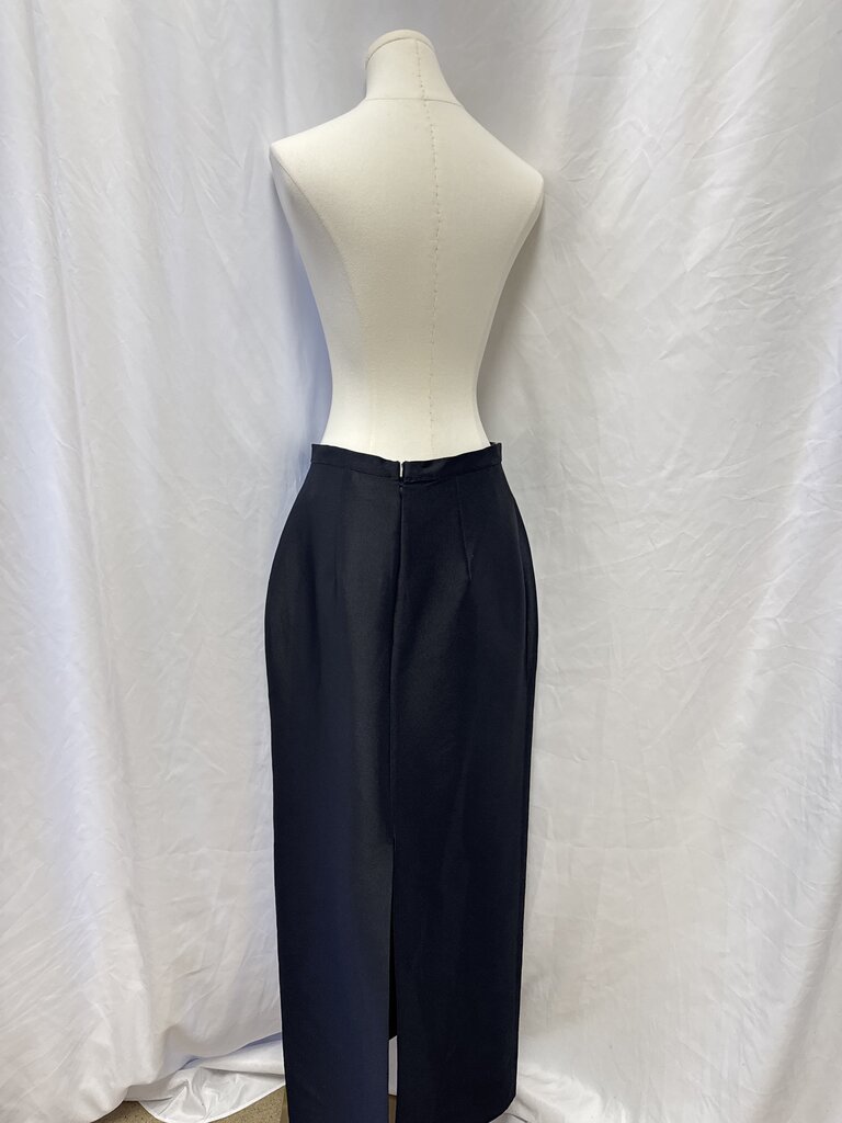 Sachin & Babi Black Sateen Evening Maxi Skirt NWT