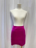 Frame Fuchsia Satin Mini Skirt