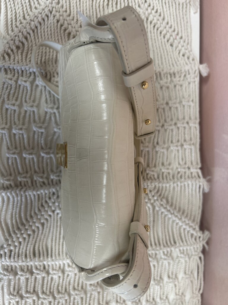 Demellier Embossed Faux Croc Shoulder Bag