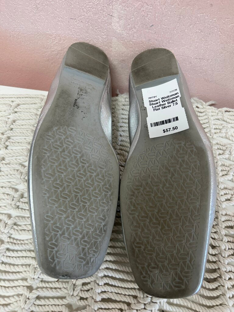 Stuart Weitzman Leather Ballet Flat