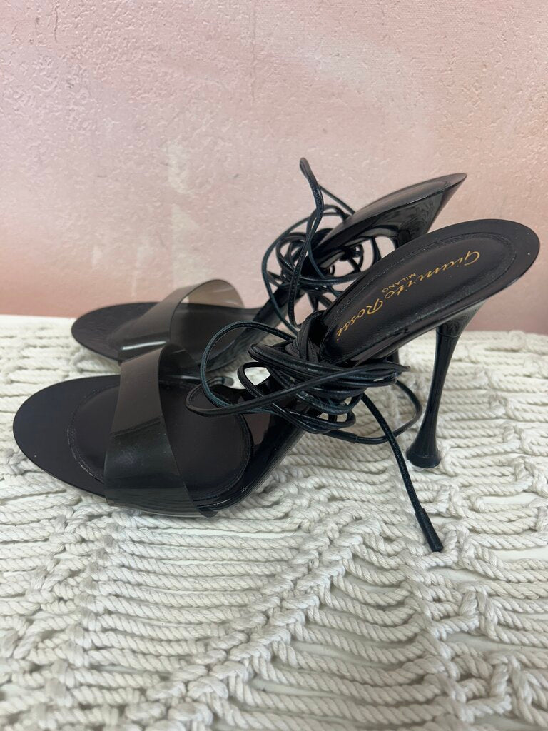 Gianvitto Rossi Lace Up Acrylic Sandal