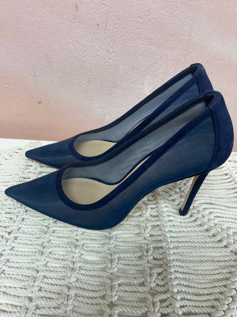 Stuart Weitzman Mesh Pointed Toe Pump