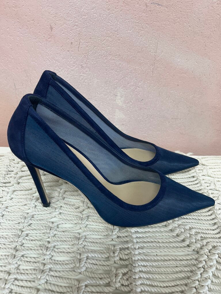 Stuart Weitzman Mesh Pointed Toe Pump