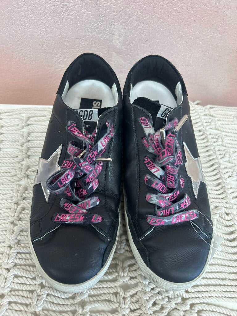 Golden Goose Metallic Star Leather Sneaker