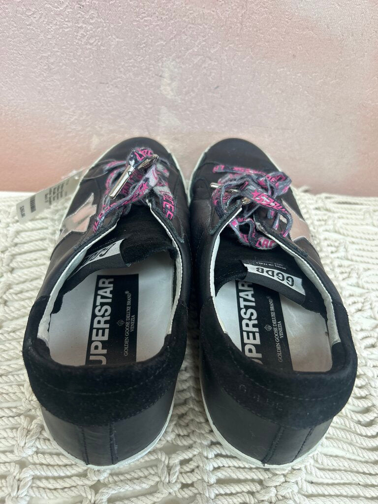 Golden Goose Metallic Star Leather Sneaker