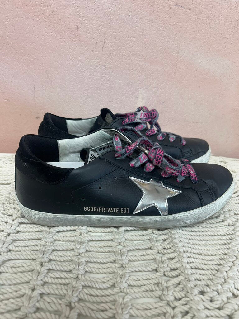 Golden Goose Metallic Star Leather Sneaker
