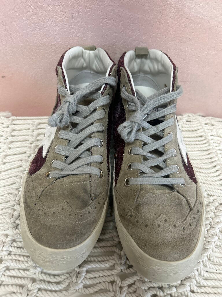 Golden Goose Glitter and Suede Hi-Top