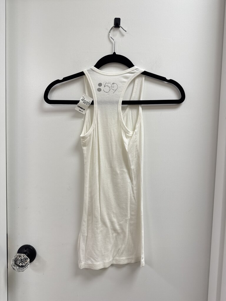 Splits59 White Ribbed Tank