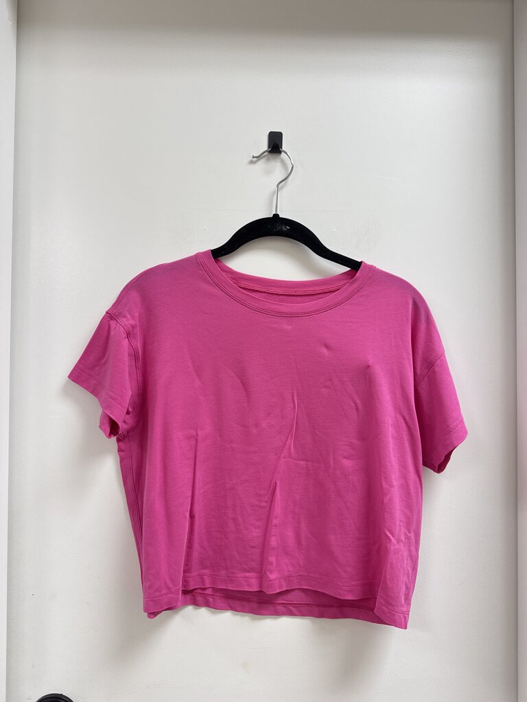 Lululemon Pink Cropped Tee
