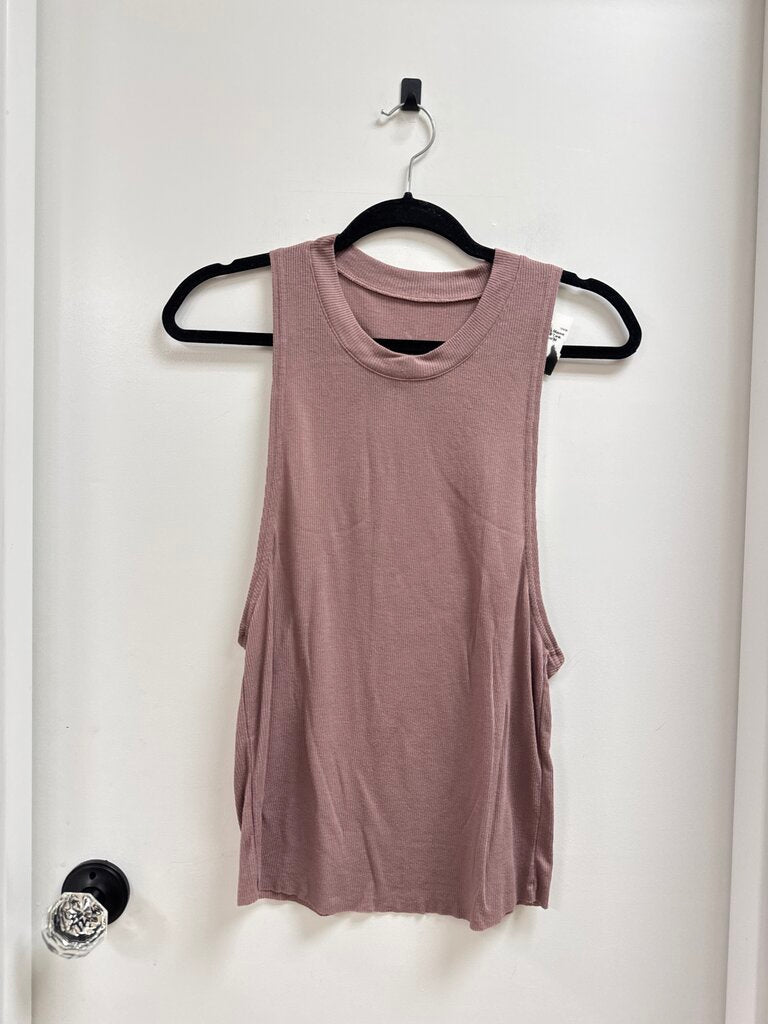 Alo Mauve Ribbed Tank