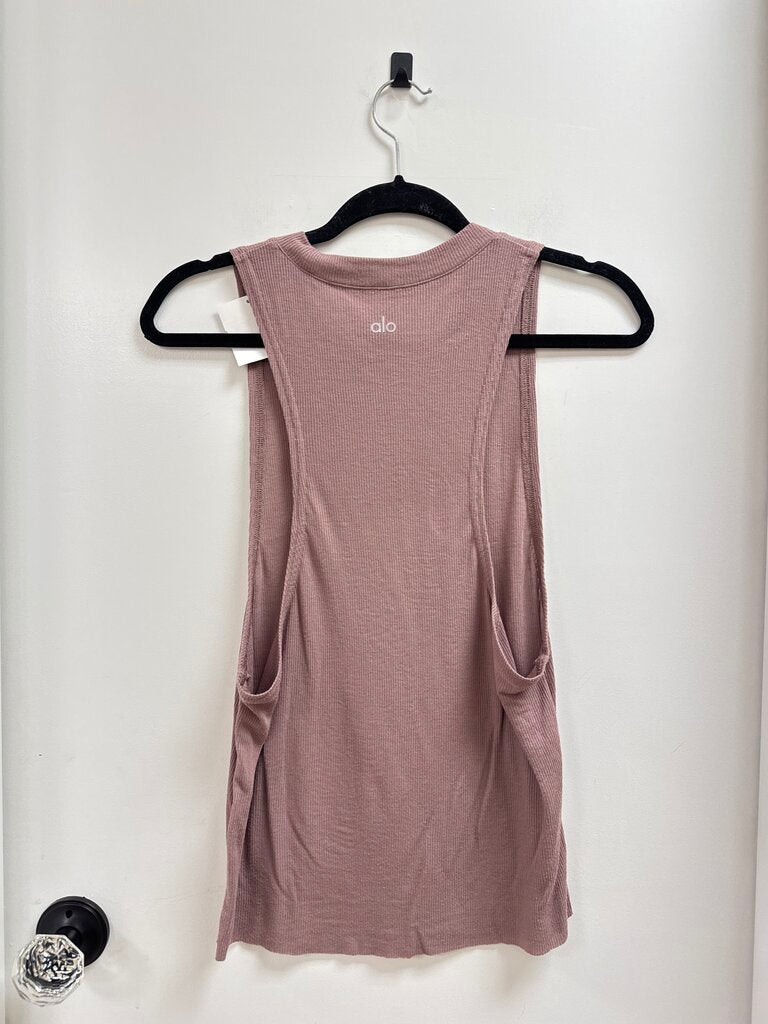Alo Mauve Ribbed Tank