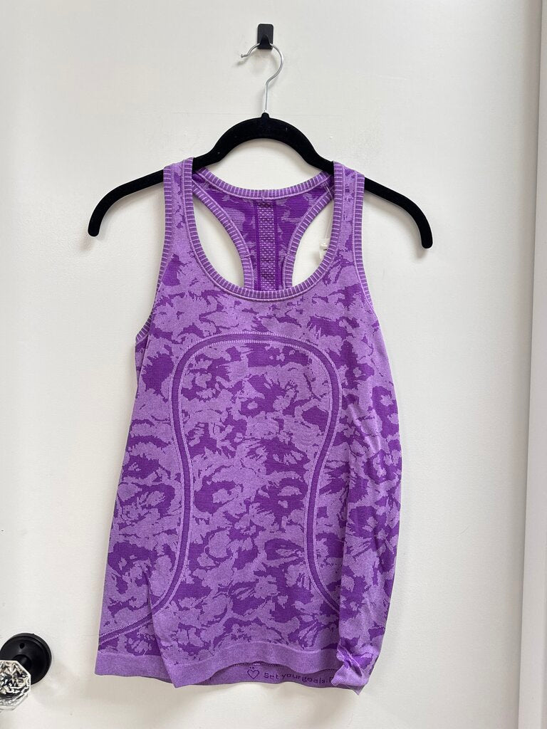 Lululemon Purple Printed Logo Tank