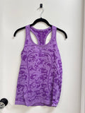 Lululemon Purple Printed Logo Tank