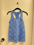 Lululemon Blue Printed Logo Tank