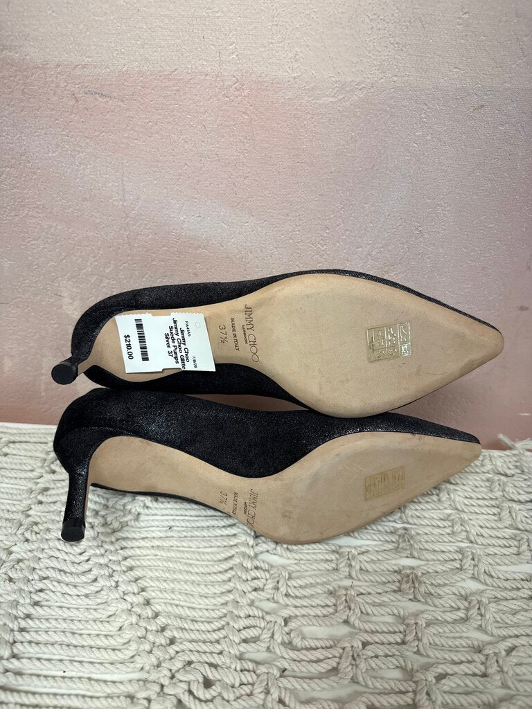 Jimmy Choo Glitter Suede Pumps
