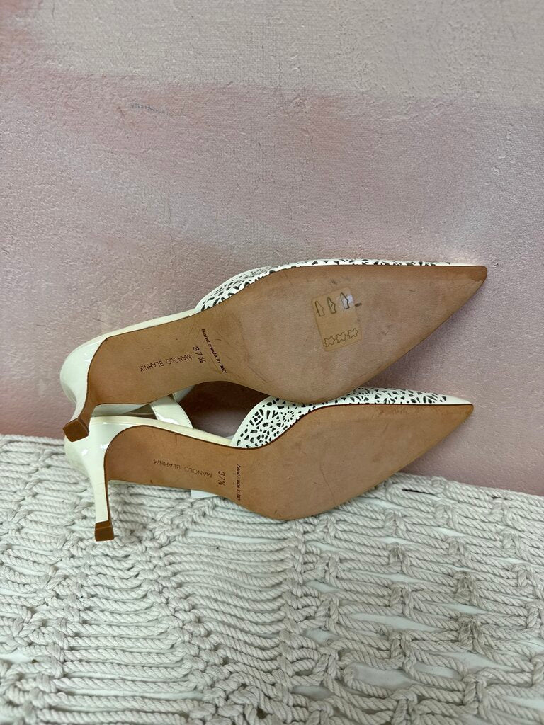 Manolo Blahnik Cutout Slingbacks