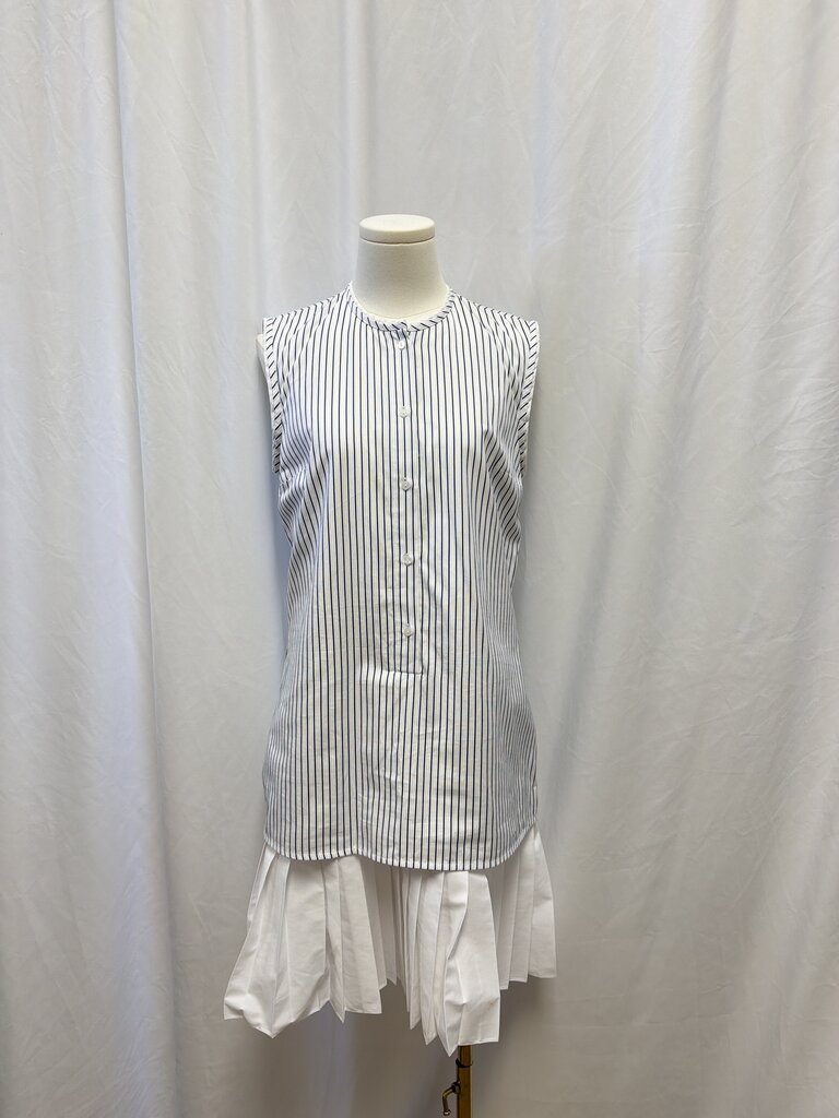 Victoria Beckham Blue Striped Dress