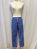 Max Mara Blue Plaid Pant