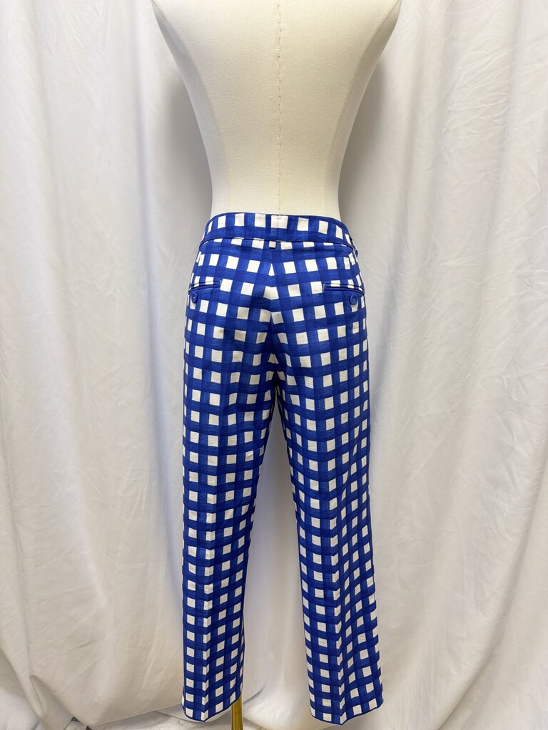 Max Mara Blue Plaid Pant