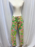 Lilly Pulitzer Pink Monkey Print Jean NWT