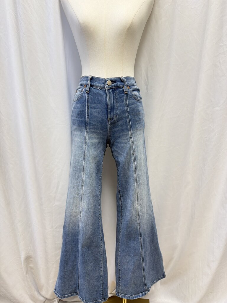 alice + olivia Blue Trouser Flare Jean