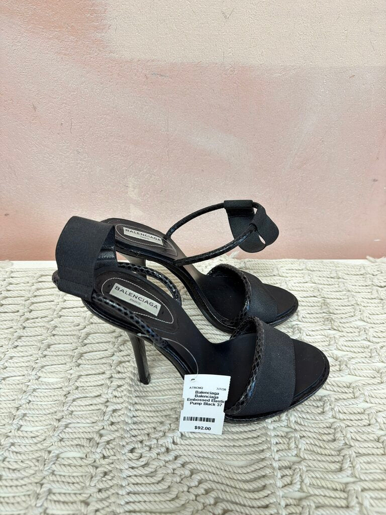 Balenciaga Embossed Elastic Pump