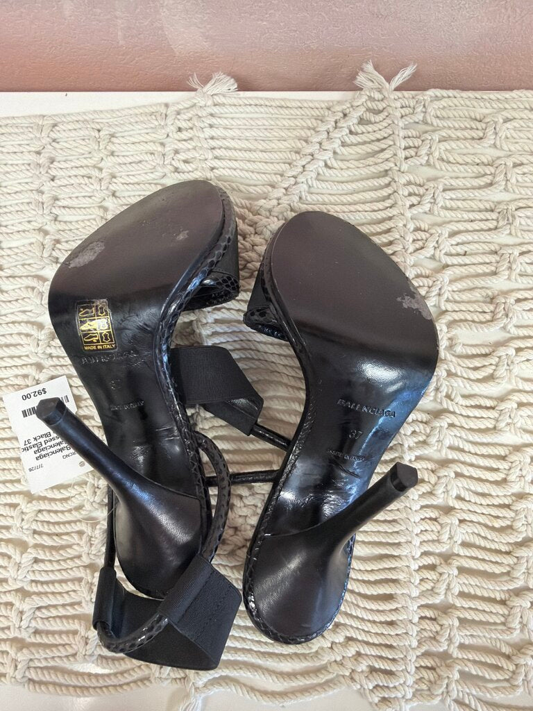 Balenciaga Embossed Elastic Pump