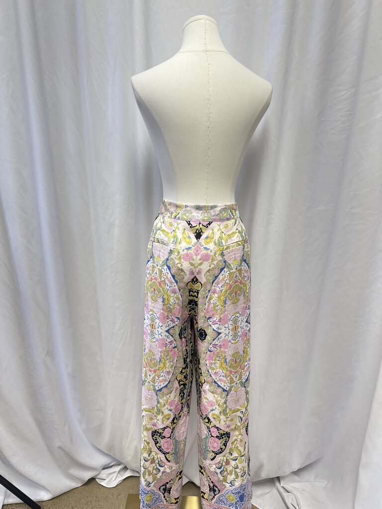 Elie Tahari Pink Printed Trouser