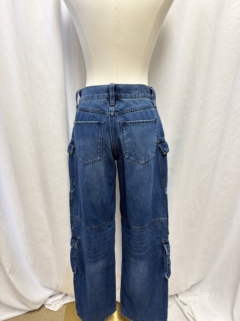 alice + olivia Blue Cargo Jean