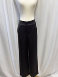alice + olivia Black Satin Wide Leg Trouser